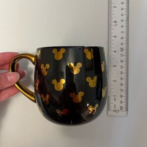 Disney Black and Gold Mickey Mouse Mug